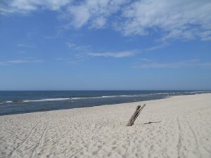 Plaża w Wisełce, jedna z atrakcji miejscowości