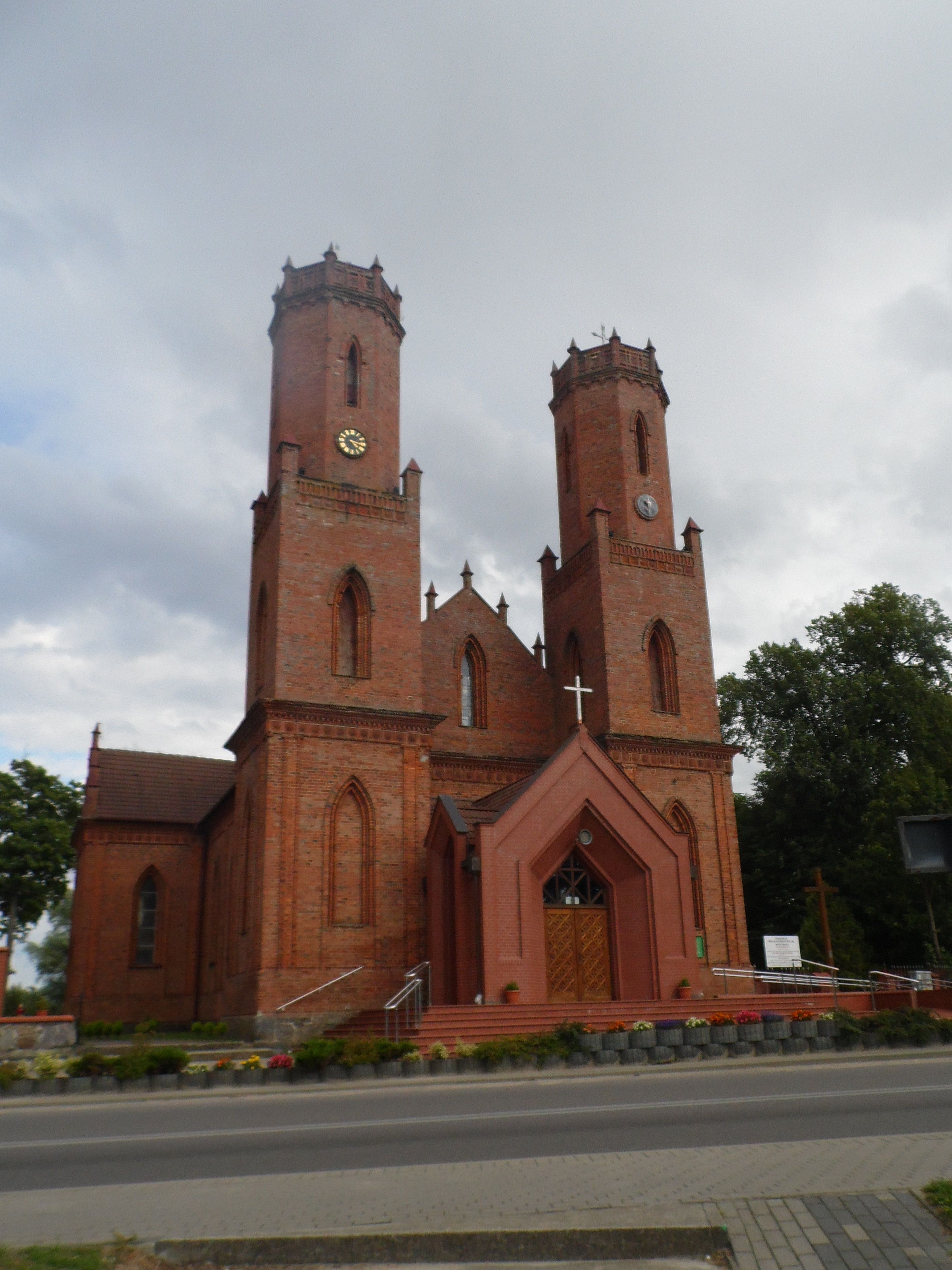 Kościół w Krokowej, jedna z atrakcji miasteczka