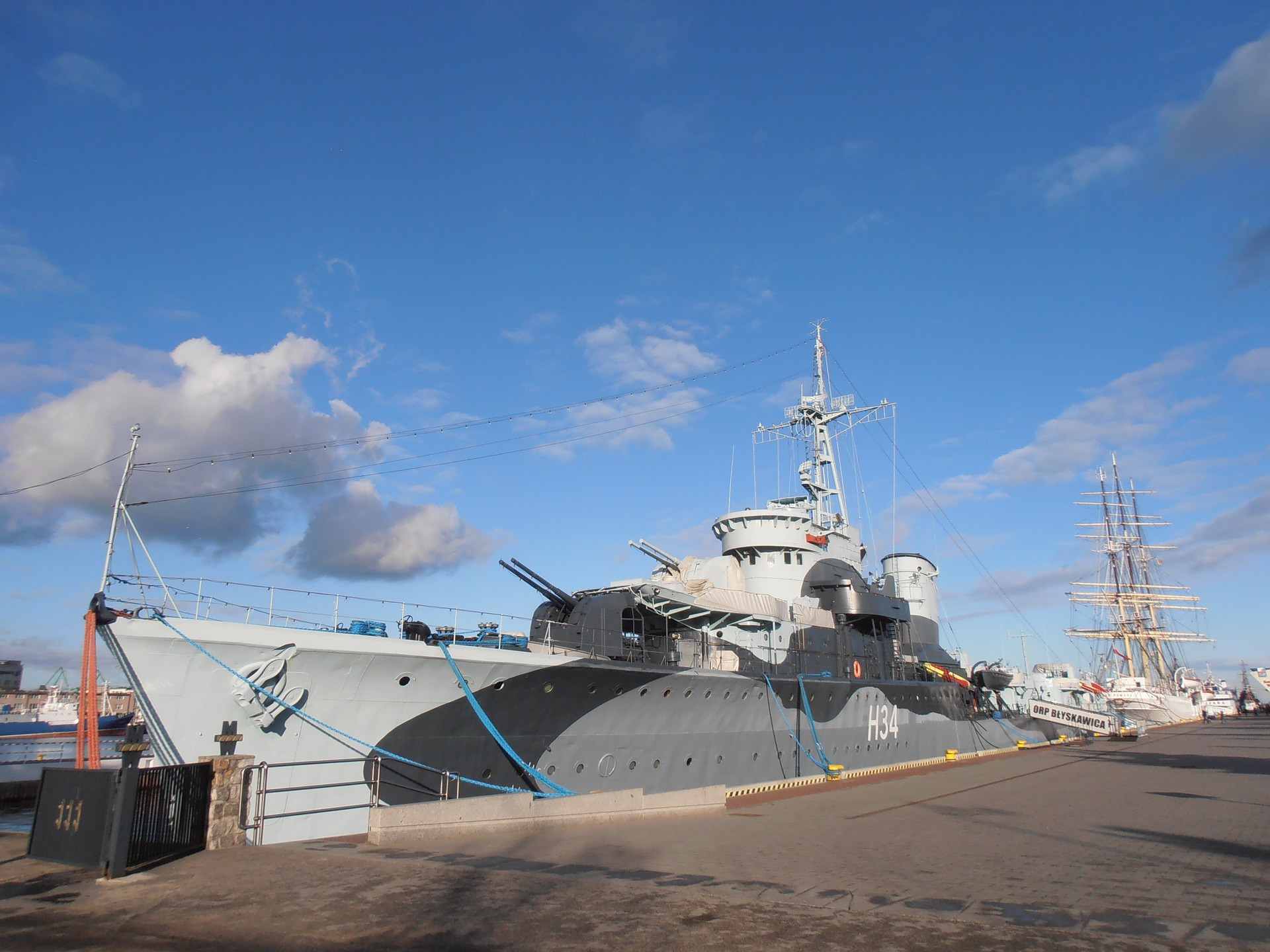 Gdynia - atrakcje: ORP Błyskawica